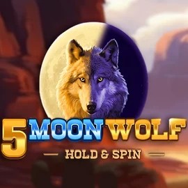 5 Moon Wolf slot logo by Apparat Gaming at Go4 Casino5 Moon Wolf