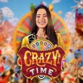 Crazy Time slot logo by Evolution at Go4 CasinoCrazy Time
