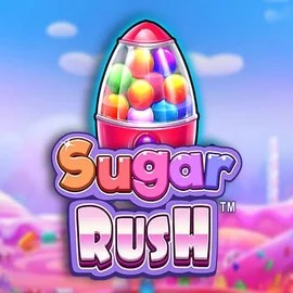 Sugar Rush slot logo by Pragmatic Play at Go4 Casino